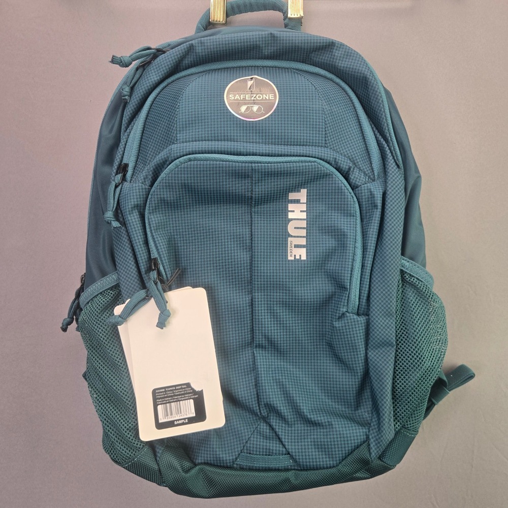 Thule Chronical 28L Backpack Deep Teal Laptop SafeZone 3203888 NWT SAMPLE